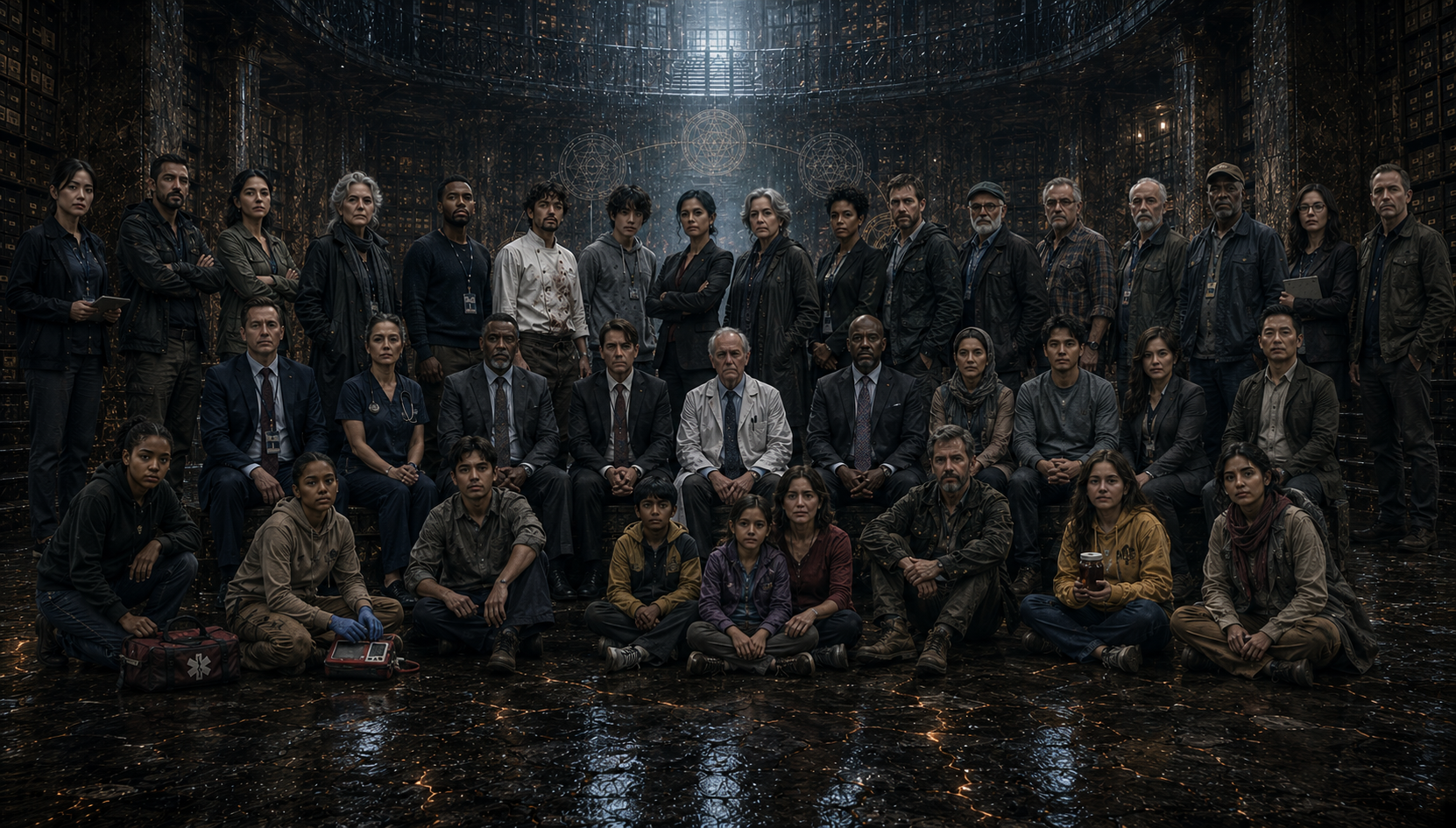 The extended network — field operators, flood survivors, federation delegates, and orchard families