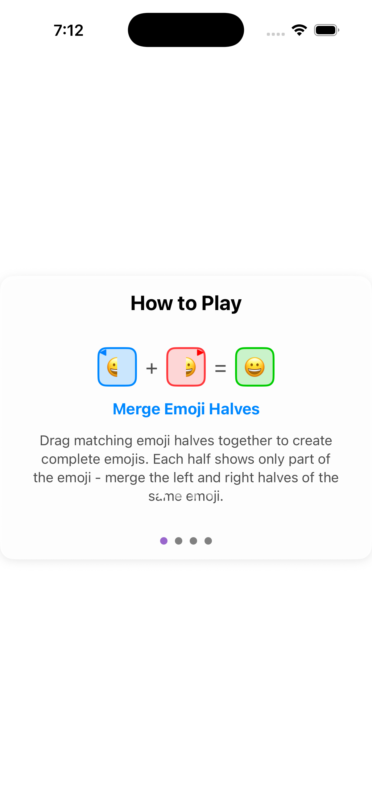 Drag and Drop - Drag matching emoji halves together