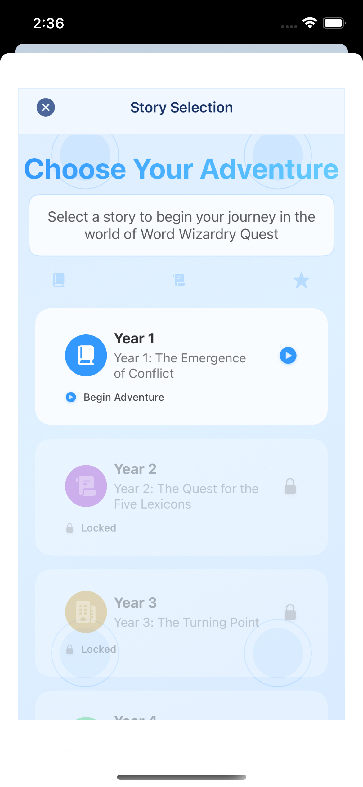 Story Mode - Year One